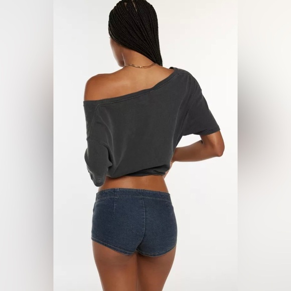 Silence + Noise UO Urban Outfitters Sabrina gray Micro Shorts size XXS brand new - Picture 11 of 11